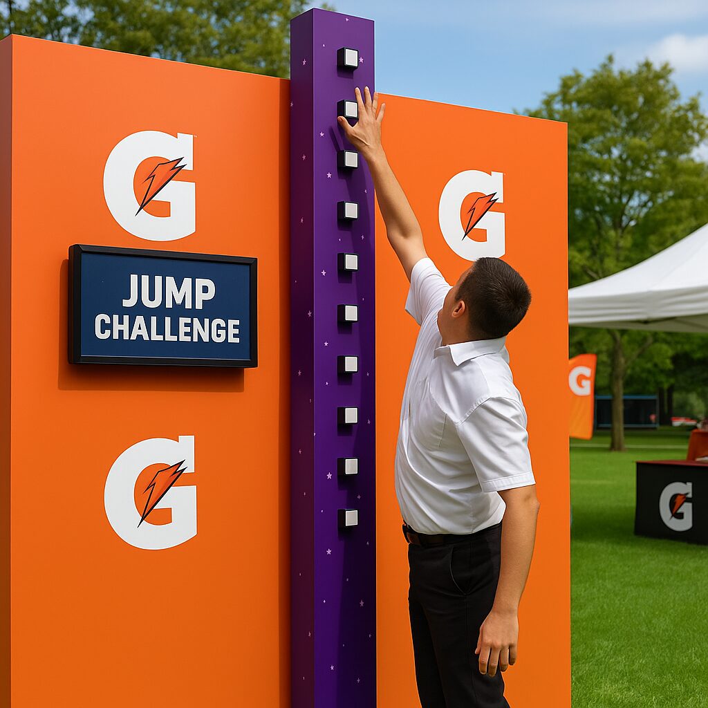 Jump High — interactive event activation by Gifie
