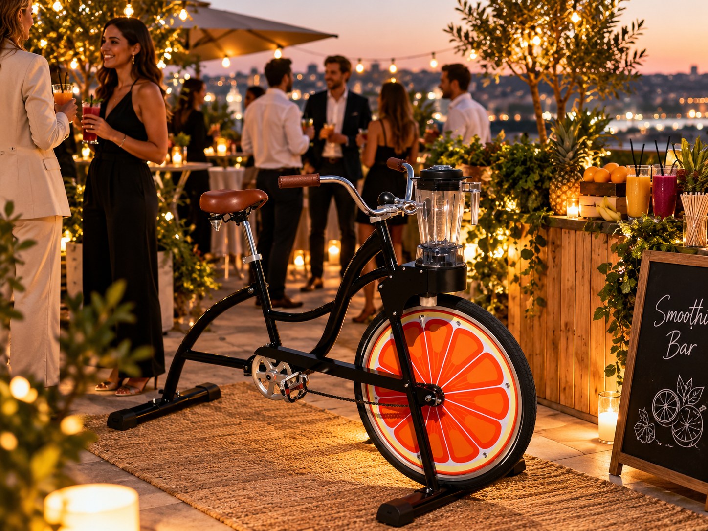 Bike Blender elegáns esti rooftop rendezvényen