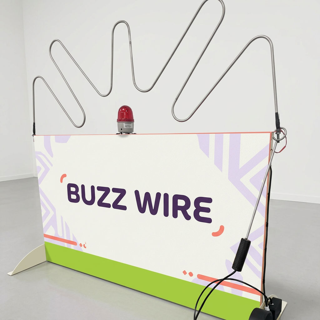 Óriás Buzz Wire játék egyedi brandinggel